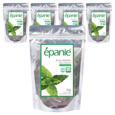 에빠니 유기농 페퍼민트 허브차, 1.5g, 20개입, 5개