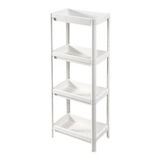 加高多層置物架, 白色, 4層