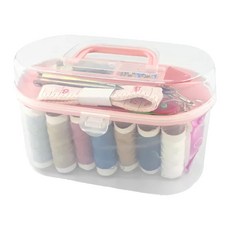 手提箱針線盒 顏色隨機, 1組