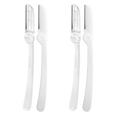 Solone 安全型折疊修眉刀2件組, 2組, 白色