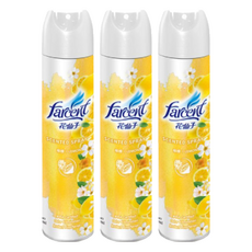farcent 花仙子 芳香噴霧, 320ml, 3瓶, 檸檬