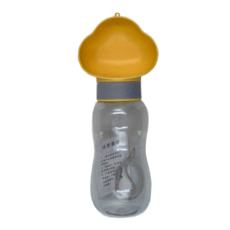 BEST 寵物外出水壺 雲朵款 600ml, 黃色, 1個