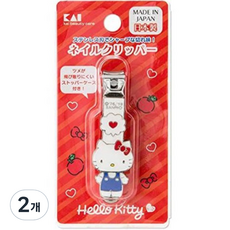 리틀오사카 유아 헬로우키티 손톱깎이, 혼합색상, 2개