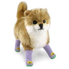 새실로 애견양말, 퍼피 D 퍼플, 4개