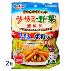 Petio 派地奧 蔬菜雞肉條 160g 日本國產, 蔬菜, 2包