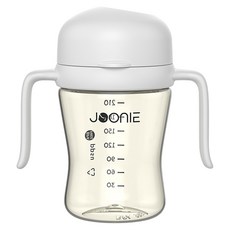 JOONIE 幼兒用蓋子一體型自主杯 第2代 210ml, 白色, 1個