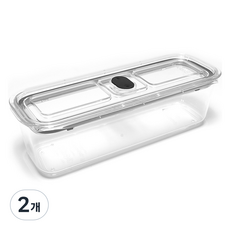 prepara 브루클린 트라이탄 밀폐용기 7호 블랙, 2개, 1.5L