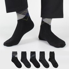 COZY LABEL 男士中筒紳士西裝襪5件組