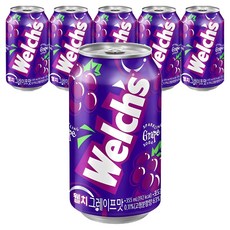 웰치스 그레이프맛, 355ml, 6개