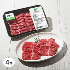 미트엔조이 호주산 곡물비육 소고기 토시살 구이용 (냉장), 300g, 4개