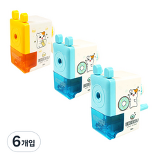 아이비스 에비츄씽씽연필깎이 EB10858, 랜덤 발송, 6개입