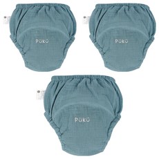 PUKU 藍色企鵝 雲感波浪學習褲 3件 XL(110cm), 藍色