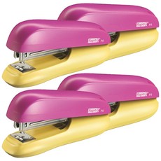 Rapid Funky 訂書機 F6, 粉紅色/黃色, 4個
