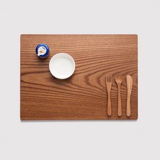 韓國產白蠟木餐墊, 單一顏色, 40 x 29.5 x 1cm, 1個