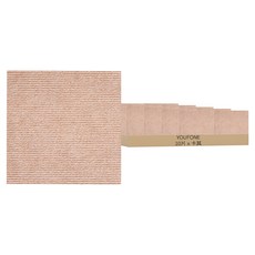 YOUFONE 日式免膠黏貼式寵物地墊 可水洗 10片, 卡其, 1組