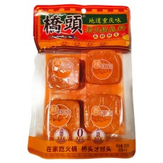 橋頭 老火鍋底料 4包, 90g, 1袋 - 道地重慶風味，麻辣鮮香，輕鬆享受美味火鍋