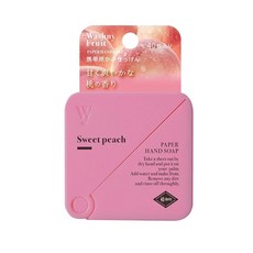 NOL 果香紙肥皂 (水蜜桃) 40枚入, 清新果香 時尚外型 小巧好攜帶, 6g, 1盒