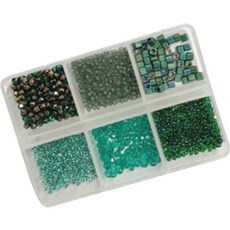 彩色串珠手工藝材料 款式04, 群青, 1組