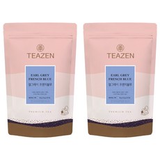 TEAZEN 茶禪 法國藍伯爵茶三角茶包, 2袋, 25包, 1.8g
