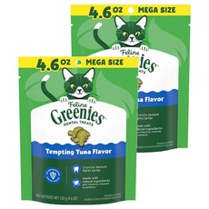 그리니즈 고양이 필라인 구강관리 스낵, 참치, 130g, 2개