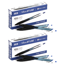 JAVAPEN Jetline 原子筆 1.0mm, 藍色, 2盒