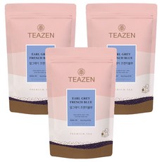 TEAZEN 茶禪 法國藍伯爵茶三角茶包, 3袋, 25包, 1.8g