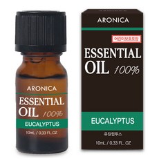 아로니카 퓨어등급 에센셜 오일, 유칼립투스, 10ml, 1개