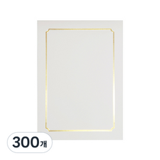 비즈플러스 A4 상장용지 CA-03, 300개, 혼합색상