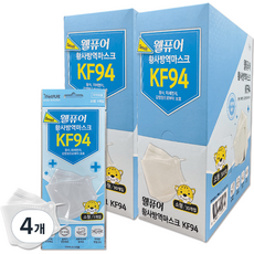 웰퓨어 황사 방역 마스크 소형 KF94, 30개입, 4개, 화이트