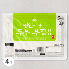 한둘 명인이 만든 두부 부침용, 3kg, 4개