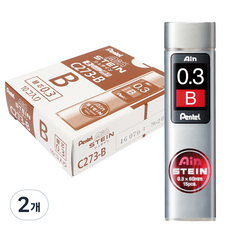 펜텔아인 슈타인 샤프심 C273-B, 0.3mm, 20개입