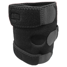 鍺 x 竹炭 兩段式黏扣活動護膝, 6顆鍺, 台灣製, F(12~18吋), 1個