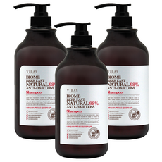 VIBAS Biome Beer East 98%韌髮洗髮精, 1kg, 3瓶