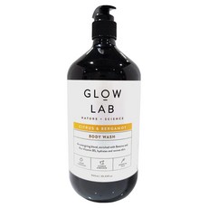 GLOW LAB植物精油沐浴露 佛手柑橘 900ml (紐西蘭原裝進口，溫和潔淨), 1件