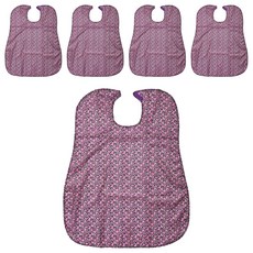 Rosa Home 多用途圍兜, 小花 紫紅色, 5個