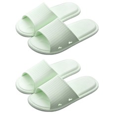 糖果色室內拖鞋, 36~37, 綠色, 2雙