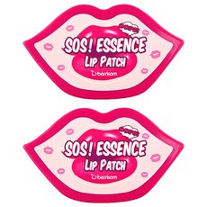 BERRISOM SOS 精華唇膜套組，高度貼合水凝膠唇膜，特大尺寸幫助唇周護理，提供高保濕營養，帶有甜美桃子香, 30片, 2盒