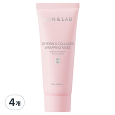 SKIN&LAB 3D PDRN X 膠原蛋白包覆面膜, 4個, 1入