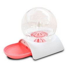 DING DONG PET 寵物滾珠半自動飲水器, 粉紅色, 1個