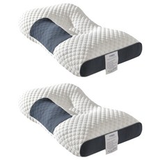 타히크 수면 경추 베개, 그레이, 2개