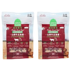 OPEN FARM 犬用凍乾生食餐, 2包, 山野牛, 99g