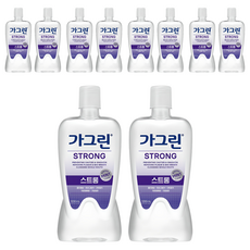 가그린 스트롱 구강청결제, 1.2L, 10개