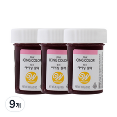 Wilton 惠爾通 糖霜顏料 粉紅色, 28.3克, 9個