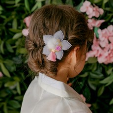 chenny bongbong 貂毛水墨畫韓服抓夾