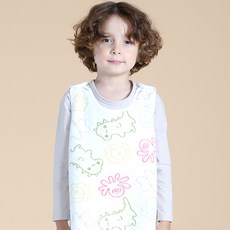 bonumam 兒童睡眠背心 蠟筆龍