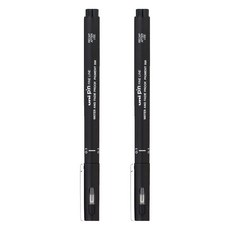 Uni 三菱 PIN01-200代用針筆 黑, 2入