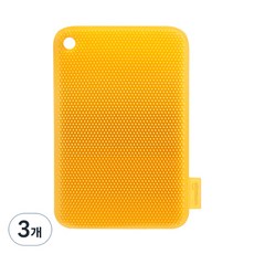 실리만 실리콘 수세미 WSK400 머스타드, 1개입, 3개