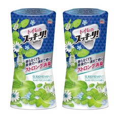 EARTH 地球製藥 廁所芳香除臭劑, 強力消臭, 倒立滴液設計, 薄荷香, 400ml, 2瓶