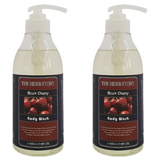 THE HERB STORY 香氛沐浴露 黑櫻桃香, 500ml, 2瓶