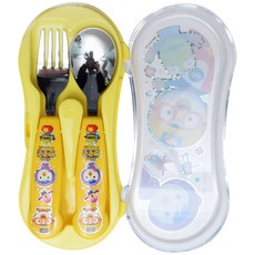 Pororo 孩童湯匙叉子餐具盒組 PR5510, 混色, 1組